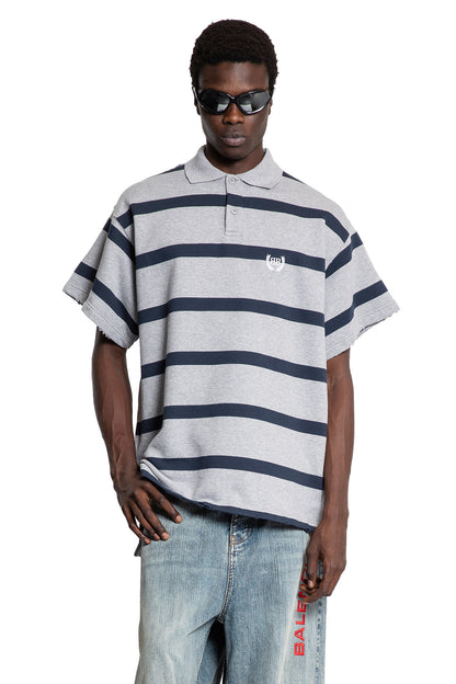 BALENCIAGA MAN GREY T-SHIRTS & TANK TOPS