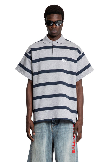 BALENCIAGA MAN GREY T-SHIRTS & TANK TOPS