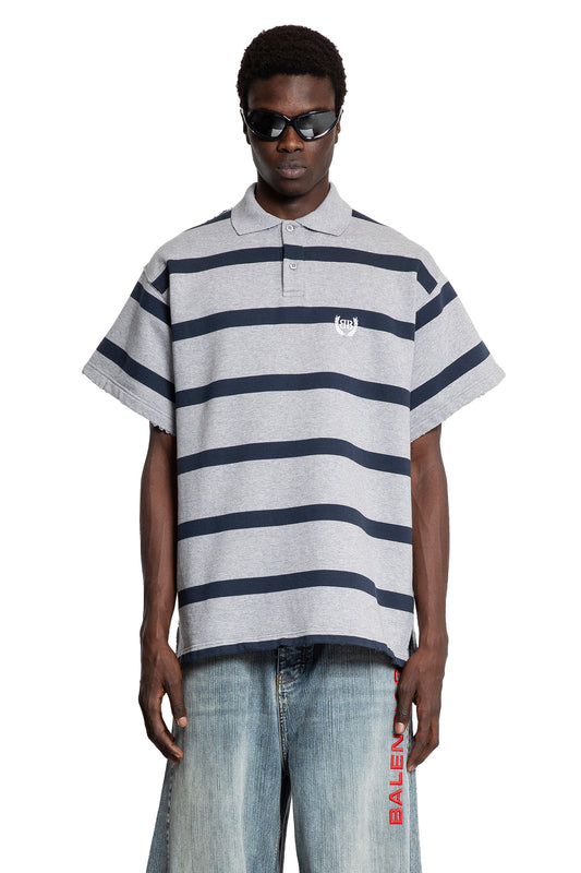 BALENCIAGA MAN GREY T-SHIRTS & TANK TOPS