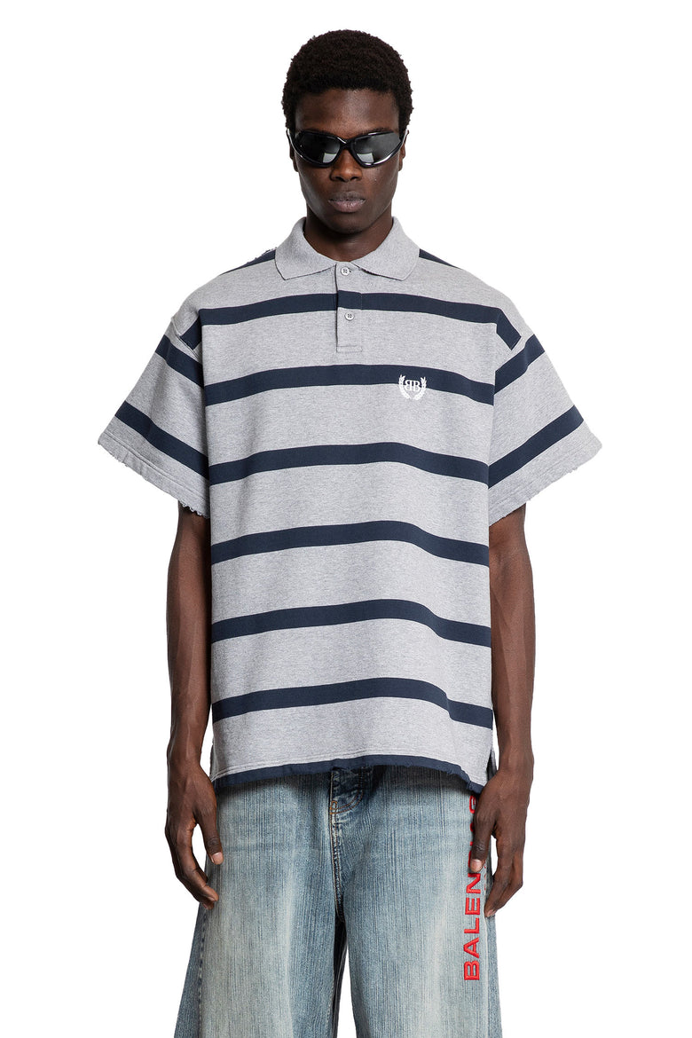 BALENCIAGA MAN GREY T-SHIRTS & TANK TOPS