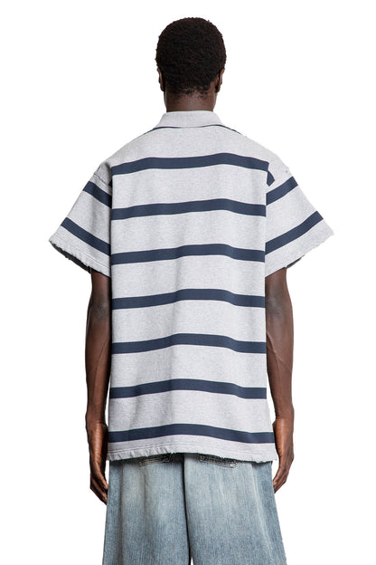 BALENCIAGA MAN GREY T-SHIRTS & TANK TOPS