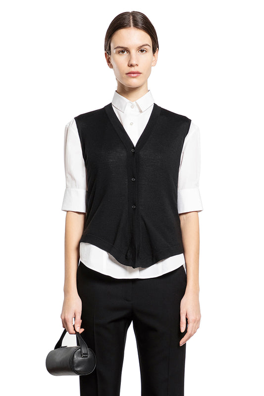 THE ROW WOMAN BLACK VESTS