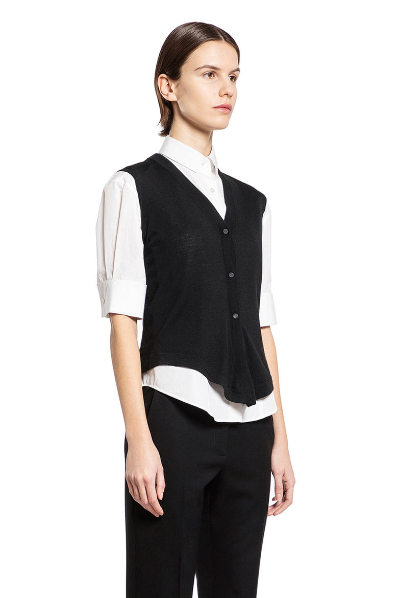 THE ROW WOMAN BLACK VESTS