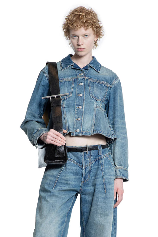 Denim Peplum Jacket - Antonioli.eu