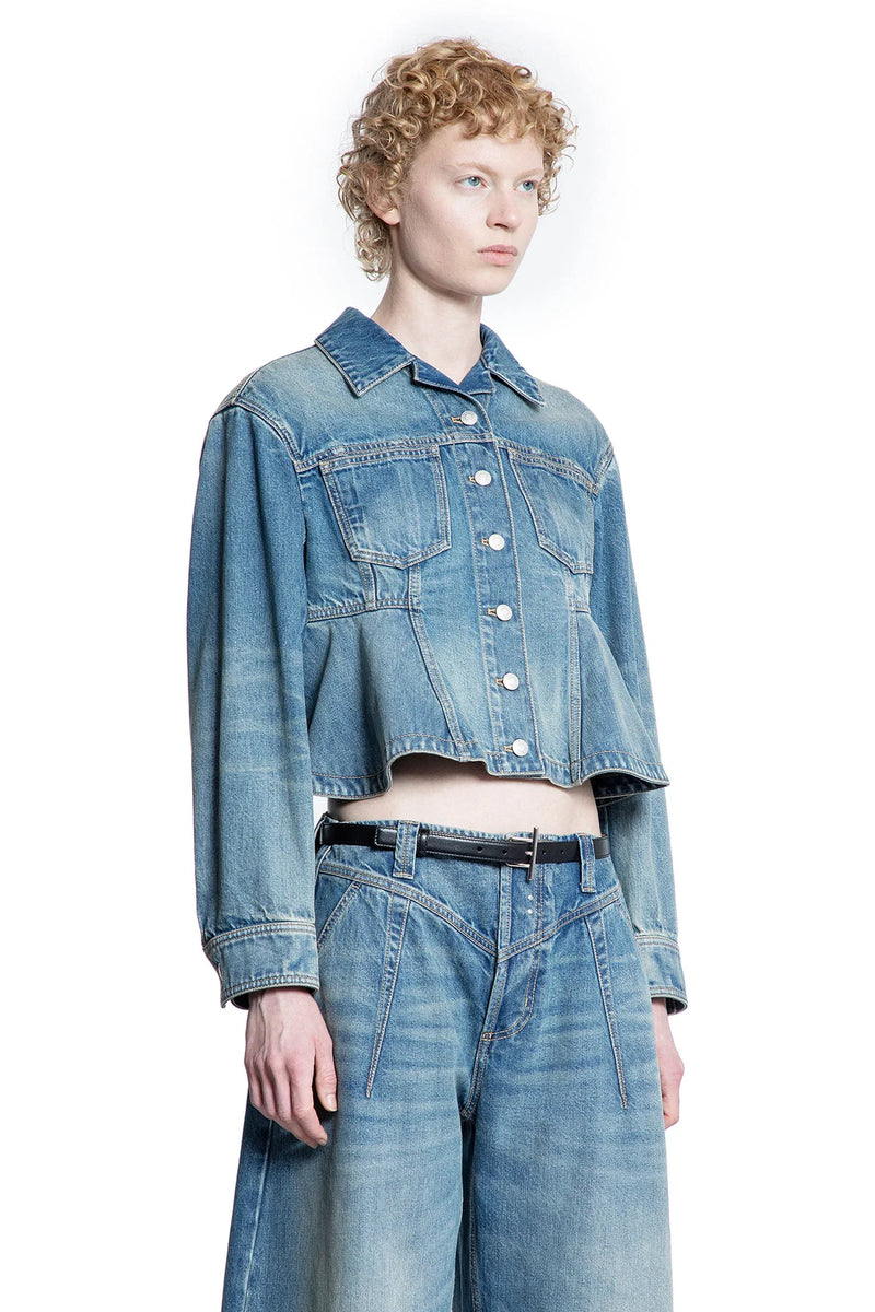 Denim Peplum Jacket - Antonioli.eu