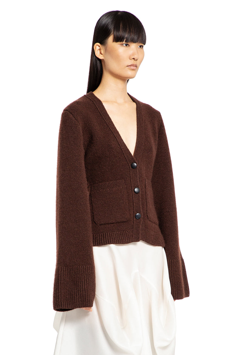 KHAITE WOMAN BROWN KNITWEAR