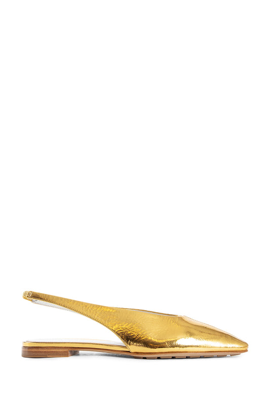 BOTTEGA VENETA WOMAN GOLD FLATS