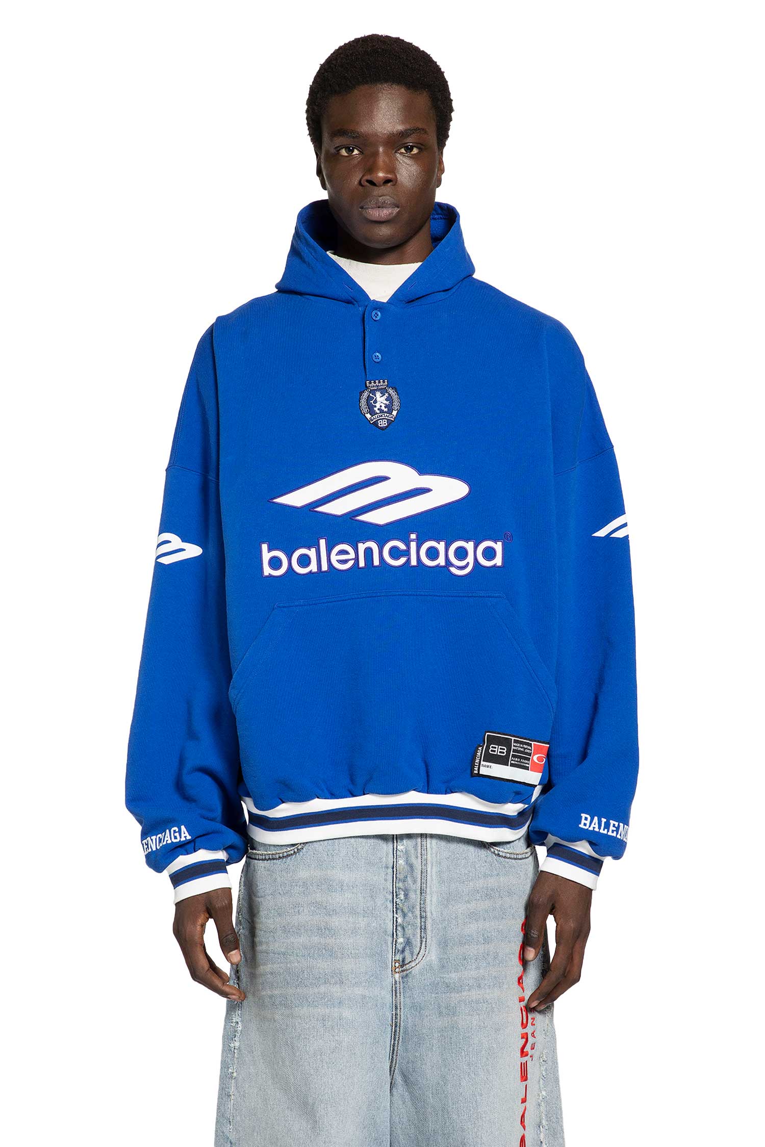 3B Football Polo Hoodie