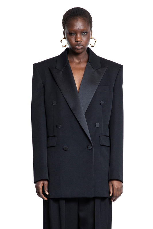 SAINT LAURENT WOMAN BLACK BLAZERS