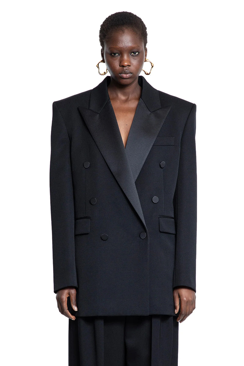 Tuxedo blazer in Grain de Poudre - Antonioli.eu