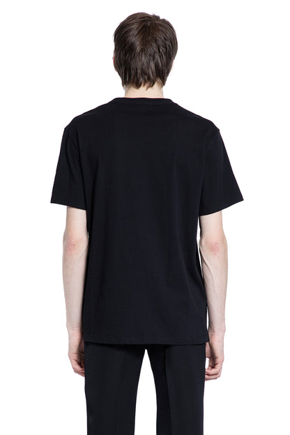 ALEXANDER MCQUEEN MAN BLACK T-SHIRTS & TANK TOPS