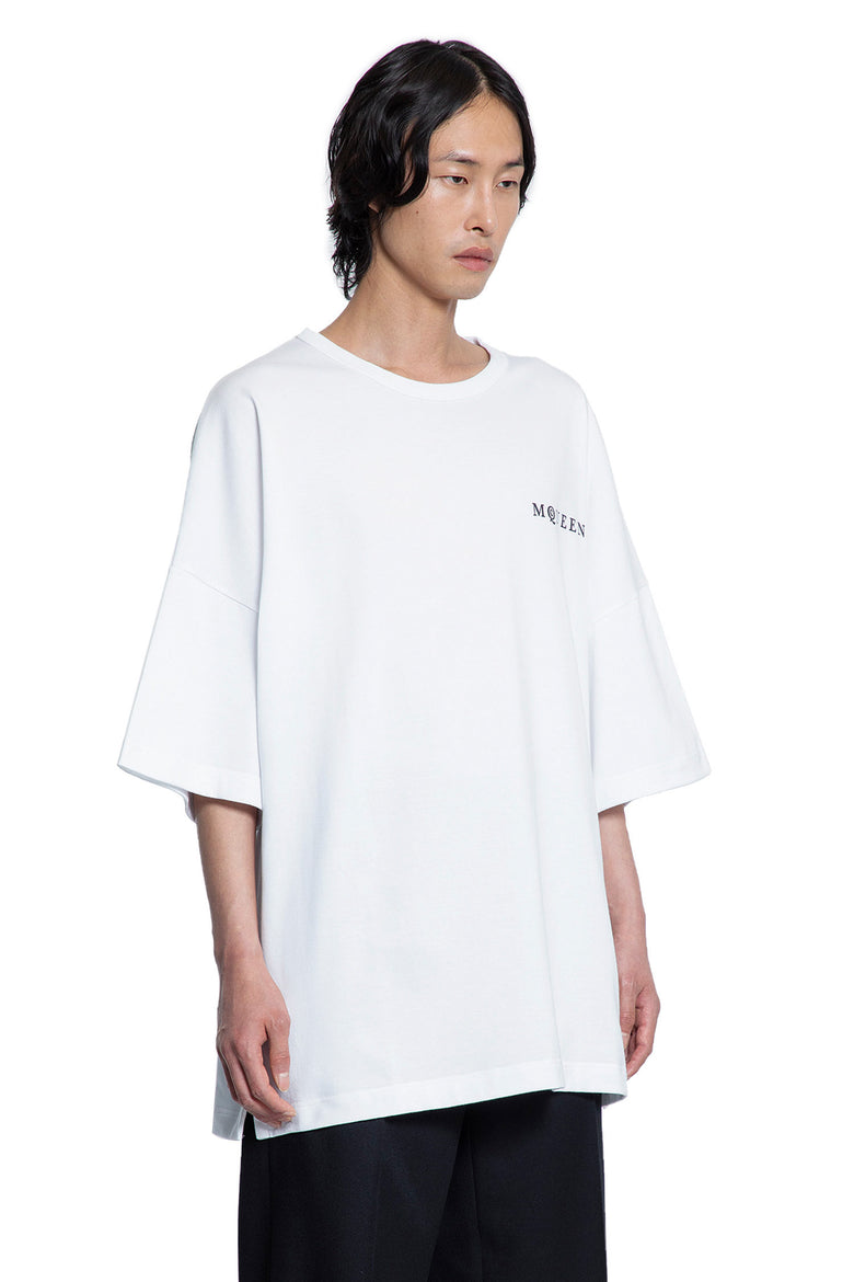 ALEXANDER MCQUEEN MAN WHITE T-SHIRTS & TANK TOPS