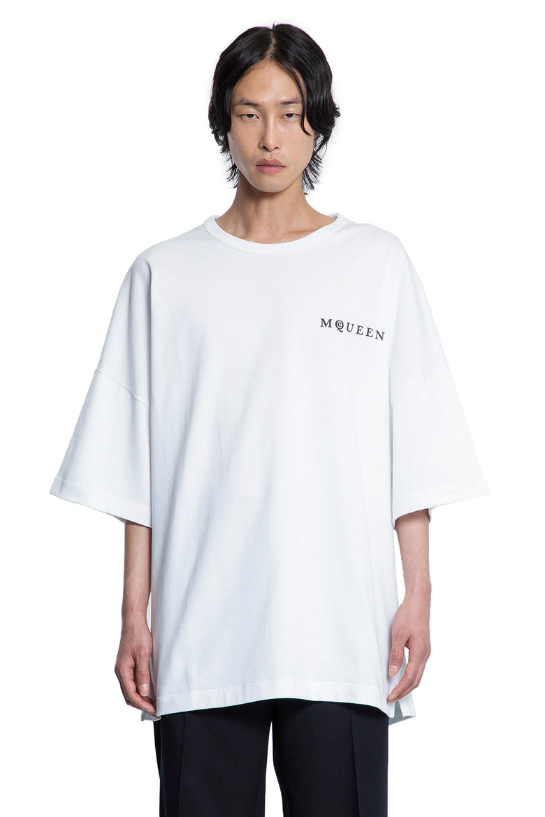 ALEXANDER MCQUEEN MAN WHITE T-SHIRTS & TANK TOPS - Antonioli.eu