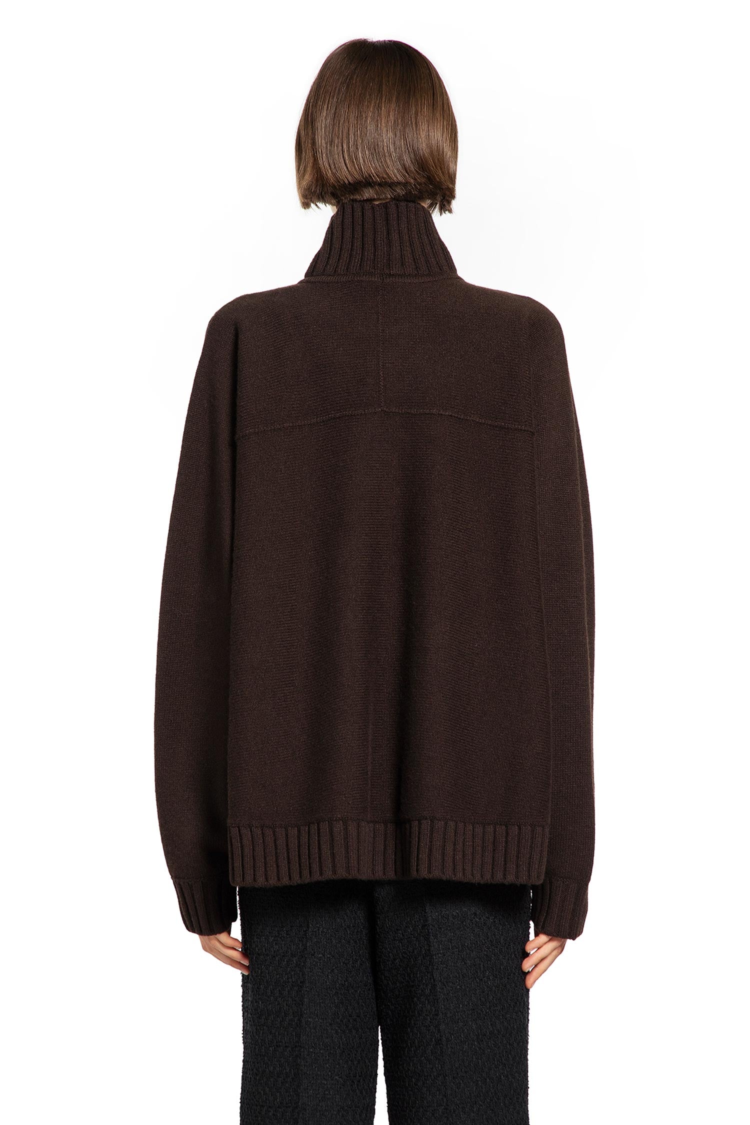 GUCCI WOMAN BROWN KNITWEAR