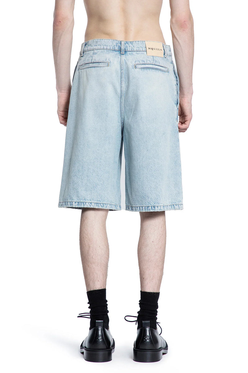 ALEXANDER MCQUEEN MAN BLUE SHORTS & SKIRTS - Antonioli.eu