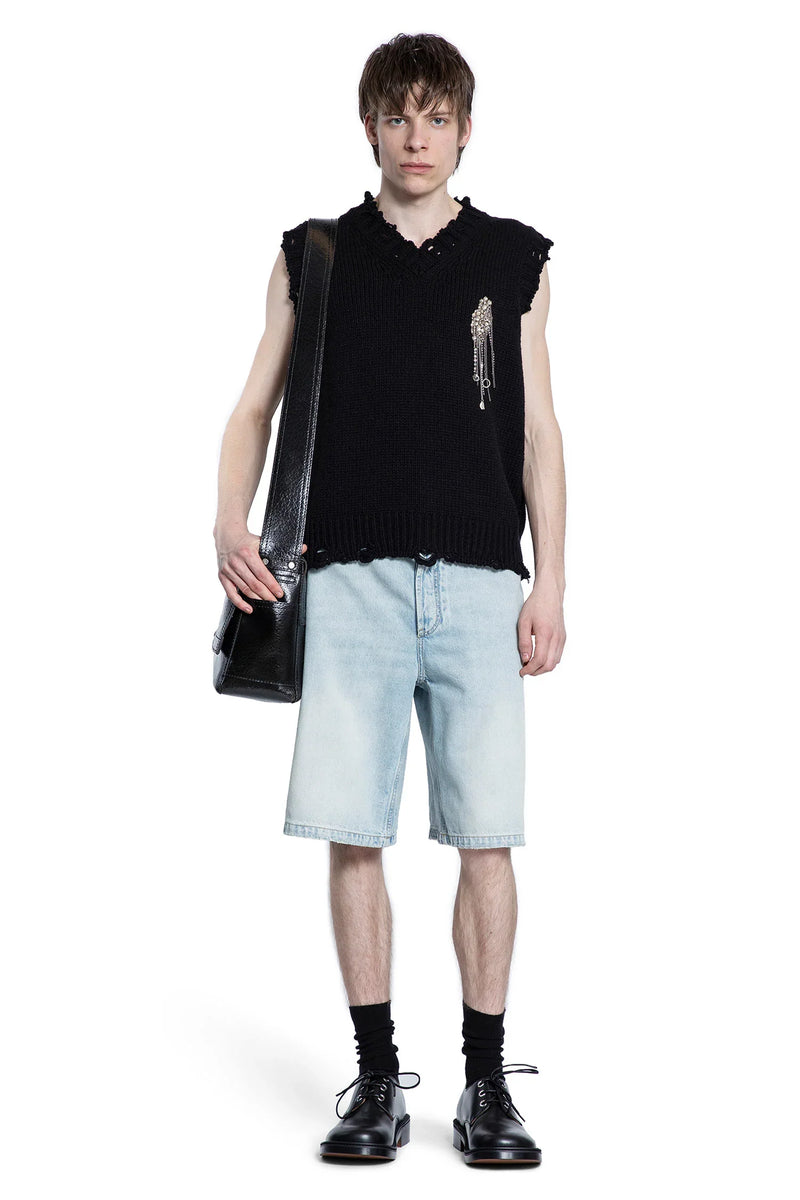 ALEXANDER MCQUEEN MAN BLUE SHORTS & SKIRTS - Antonioli.eu