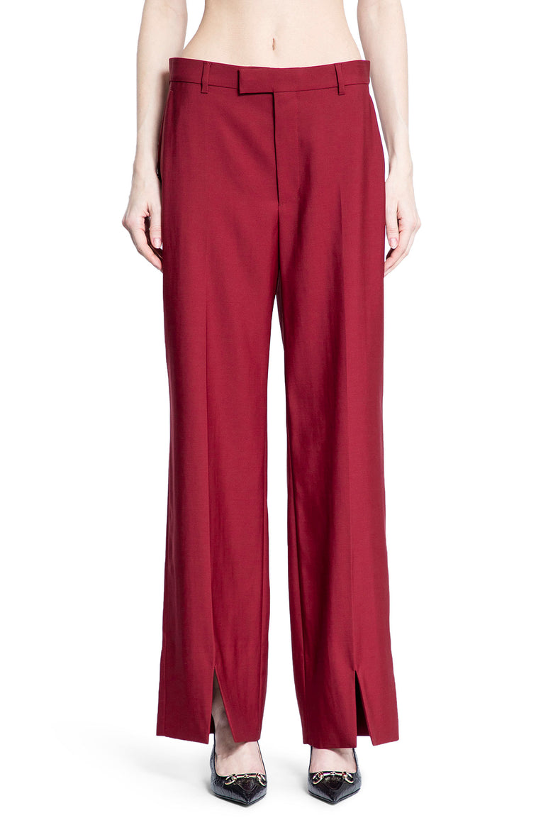 GUCCI WOMAN RED TROUSERS