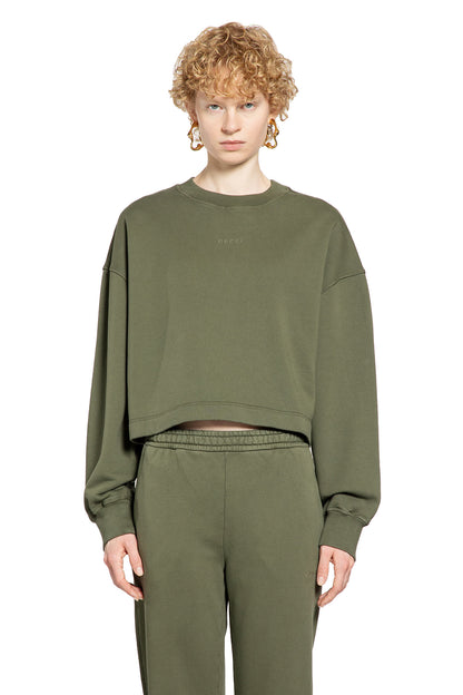 GUCCI WOMAN GREEN SWEATSHIRTS