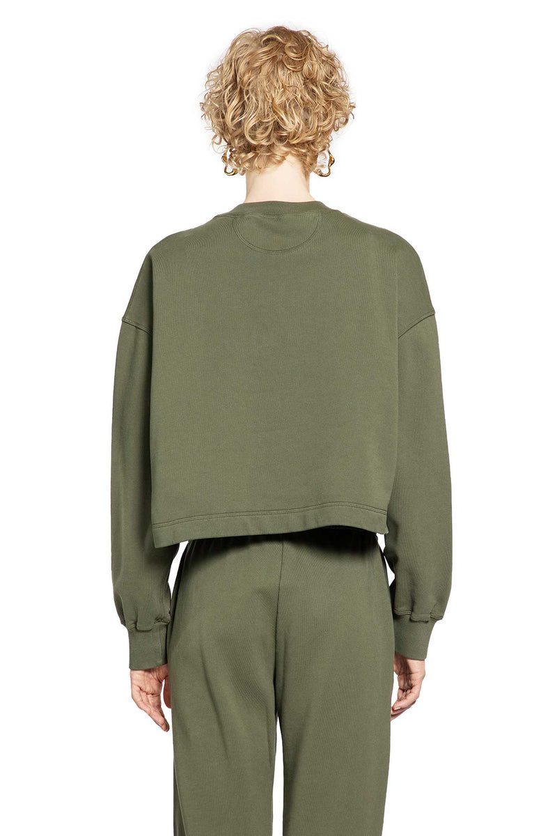 Cropped Sweatshirt In Cotton