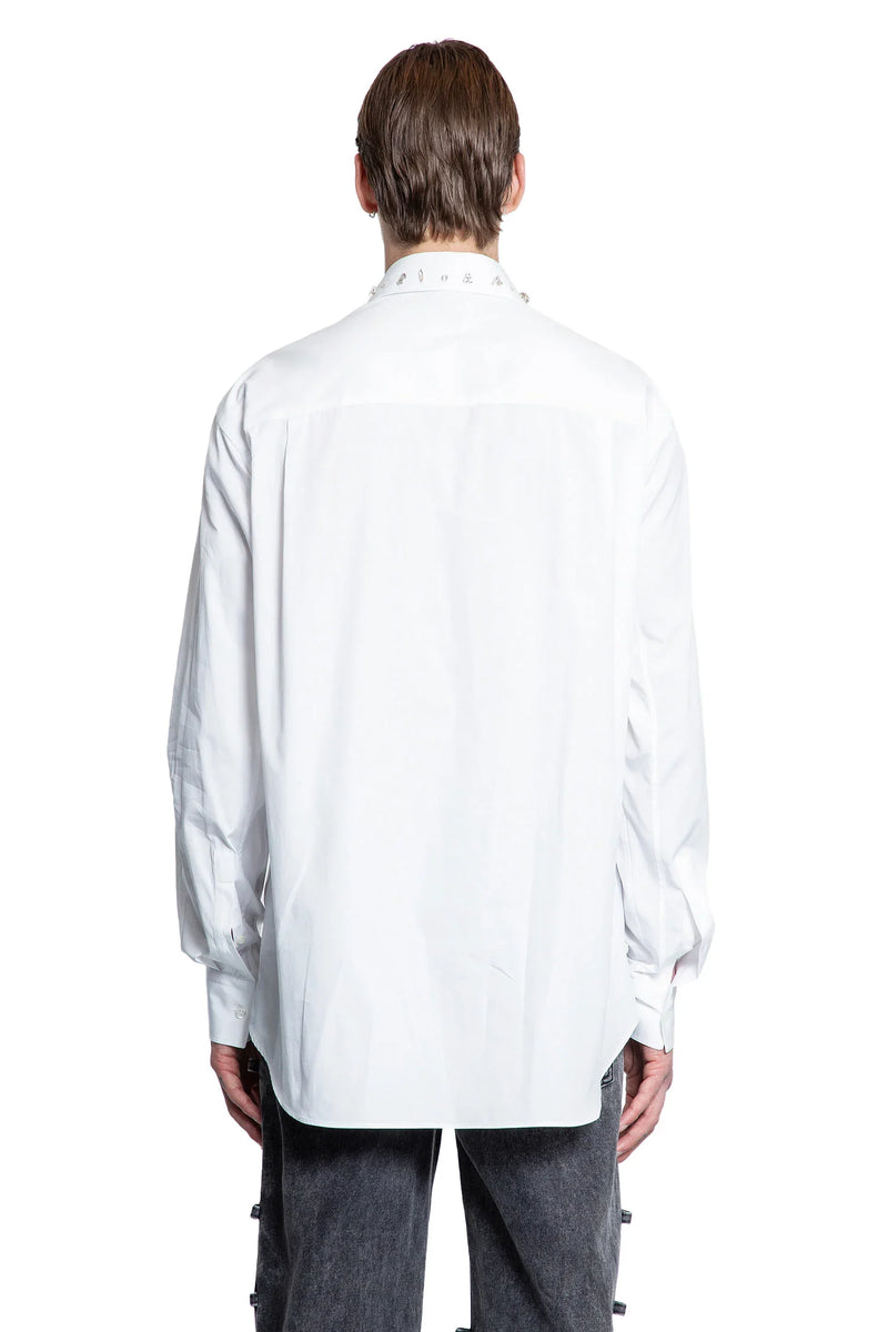 Crystal Embroidery Cotton Poplin Shirt - Antonioli.eu