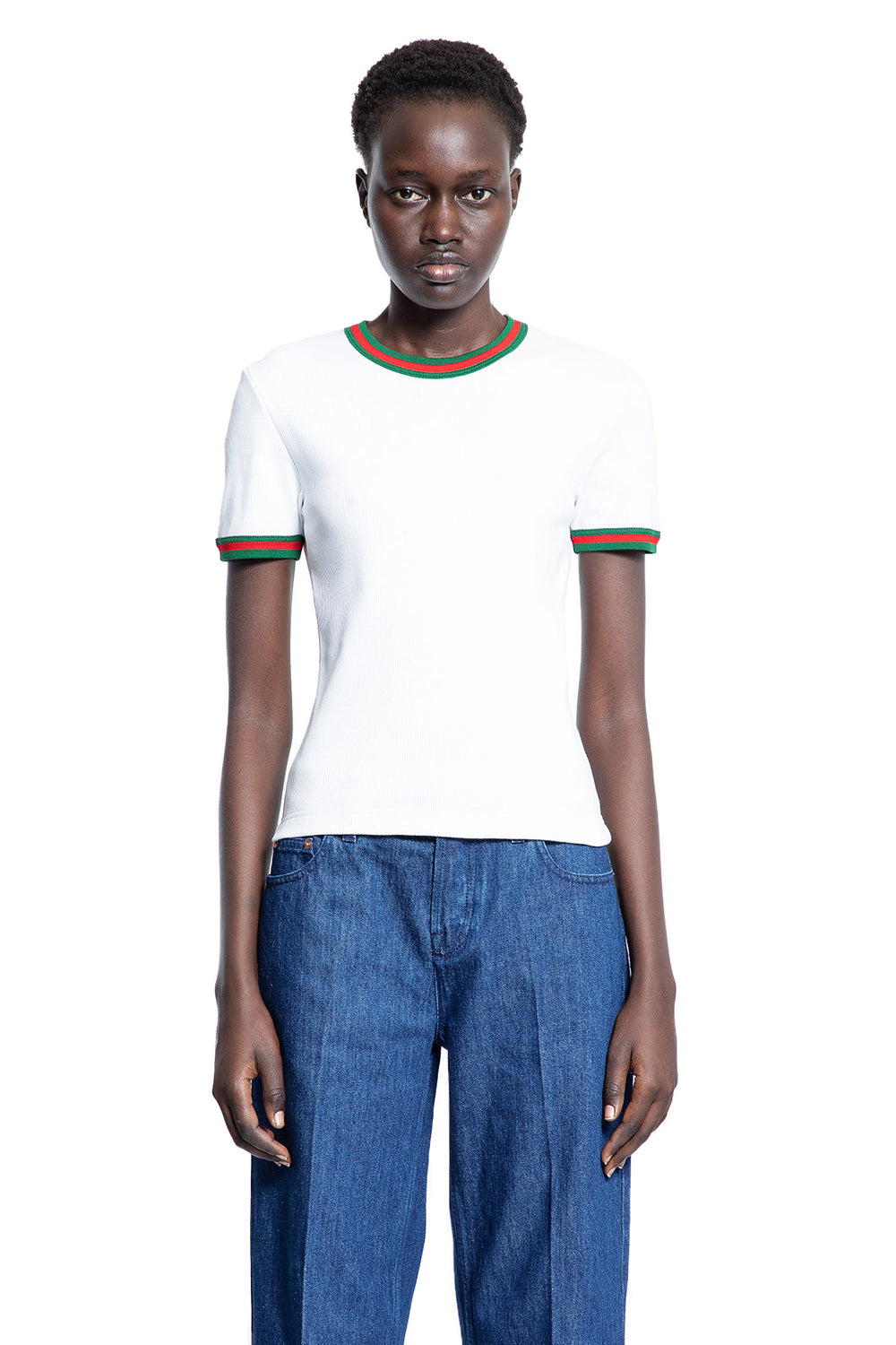 GUCCI WOMAN WHITE T-SHIRTS & TANK TOPS