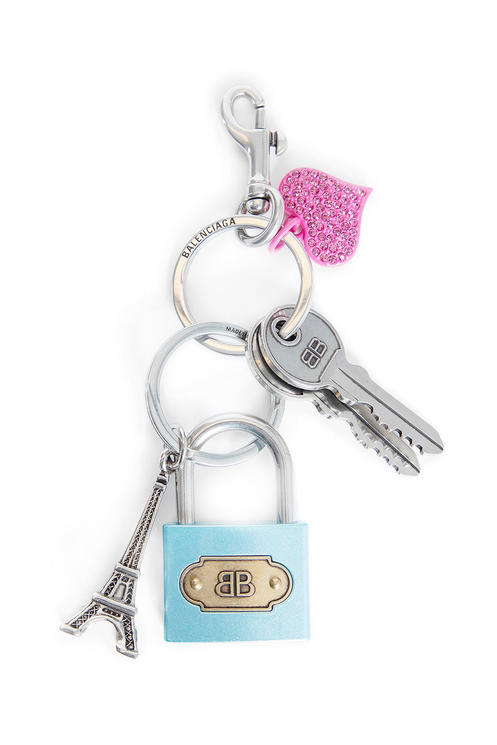 BALENCIAGA WOMAN SILVER KEYCHAINS