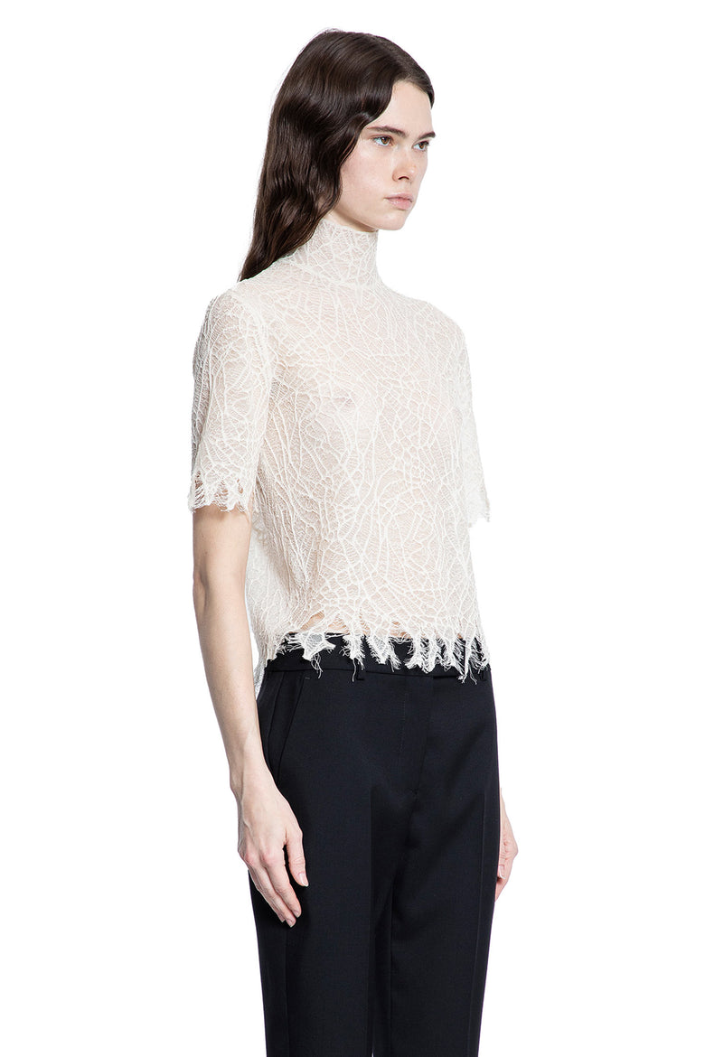 ALEXANDER MCQUEEN WOMAN OFF-WHITE TOPS