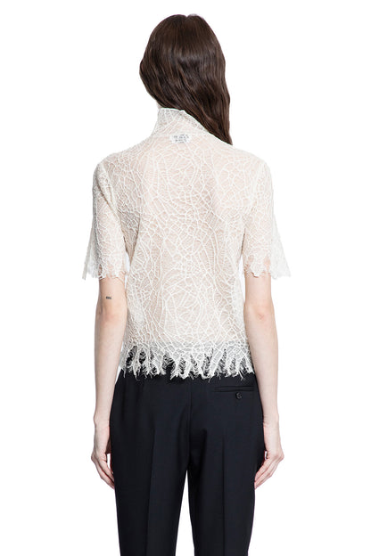 ALEXANDER MCQUEEN WOMAN OFF-WHITE TOPS