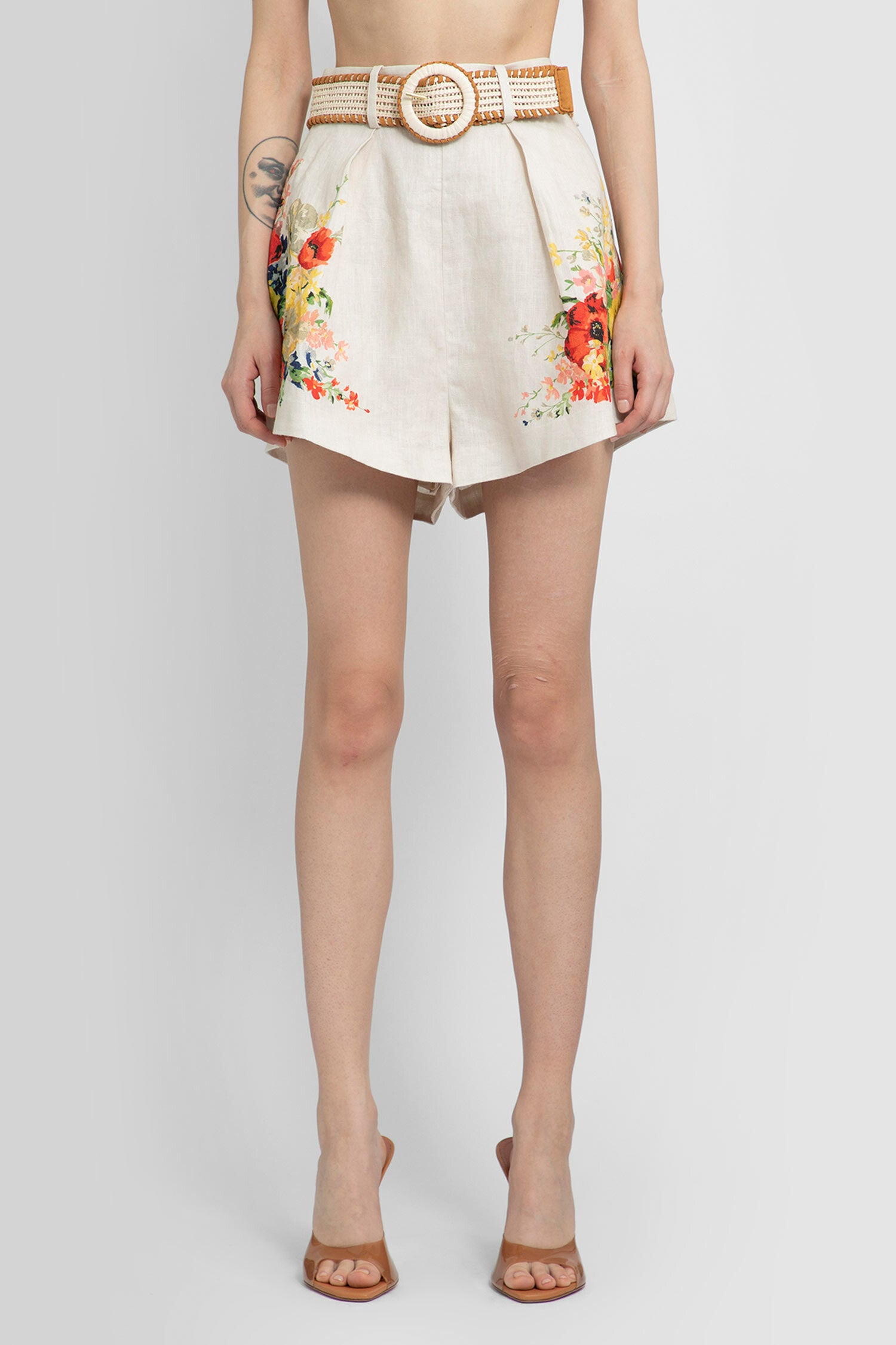 ZIMMERMANN WOMAN WHITE SHORTS