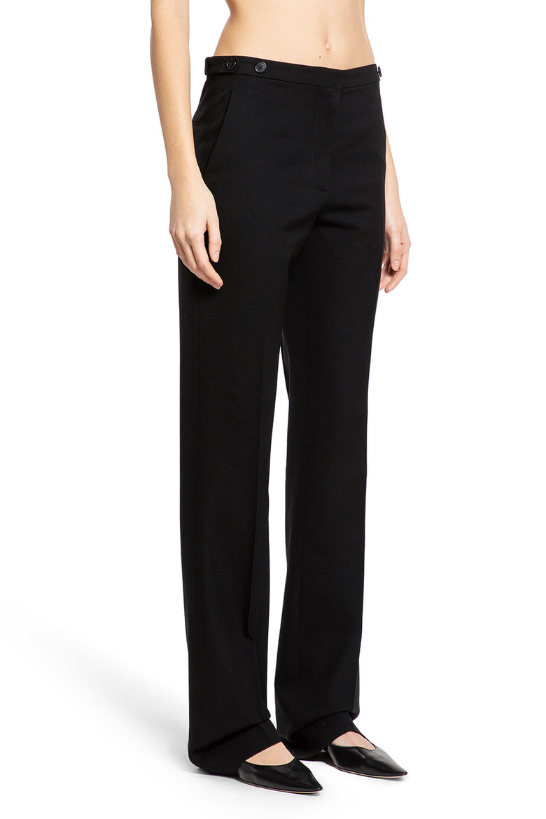 THE ROW WOMAN BLACK TROUSERS