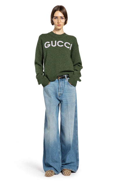 GUCCI WOMAN GREEN KNITWEAR