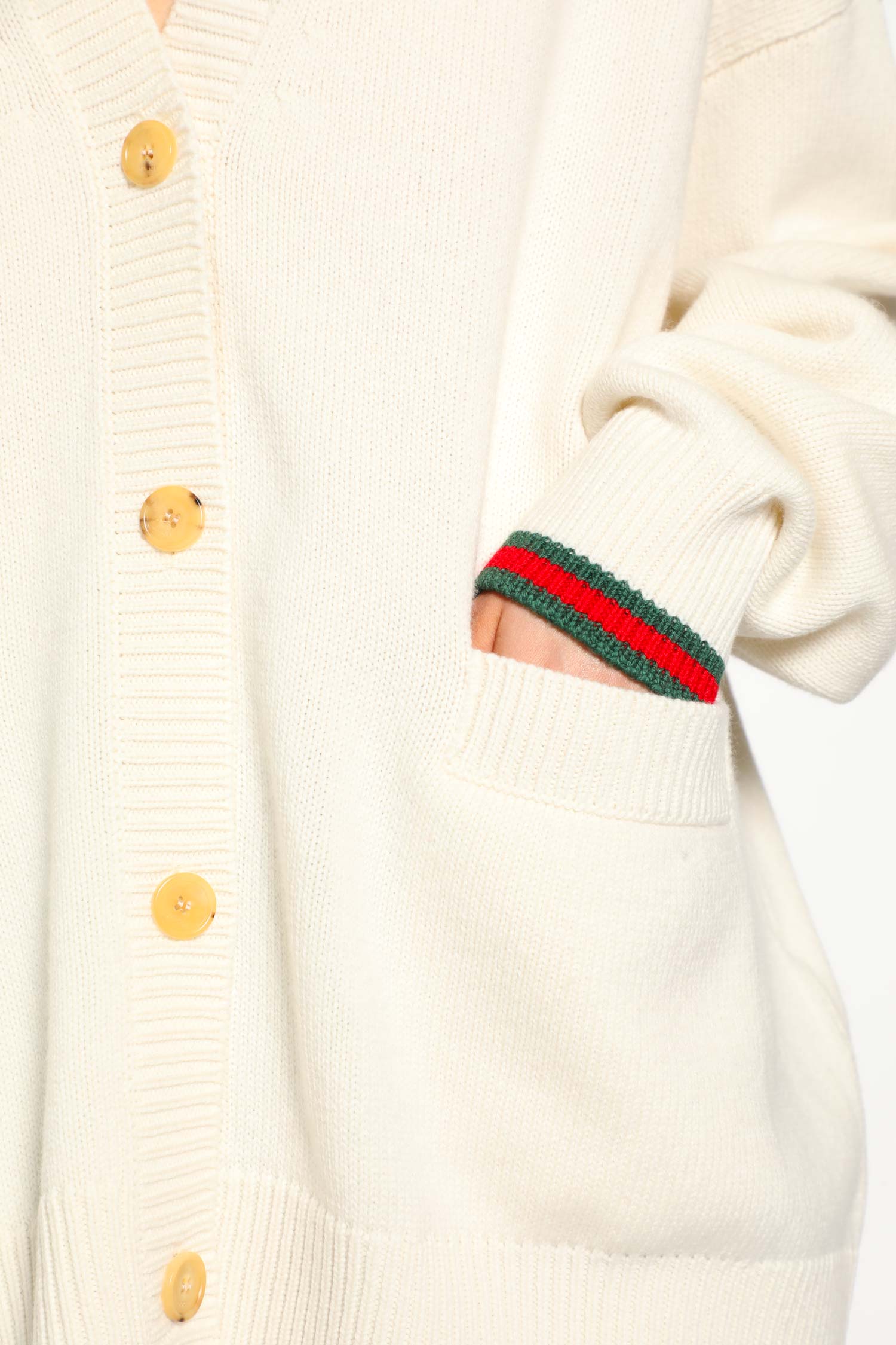 Wool Cashmere V-Neck Cardigan