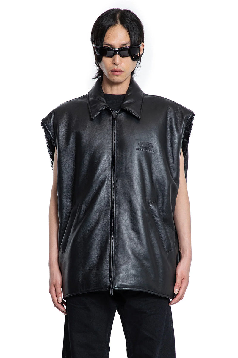 Sleeveless Bomber in supersoft leather - Antonioli.eu