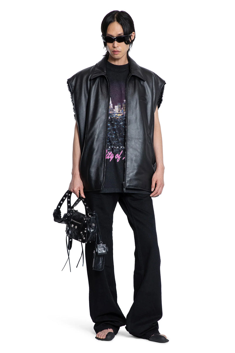 Sleeveless Bomber in supersoft leather - Antonioli.eu