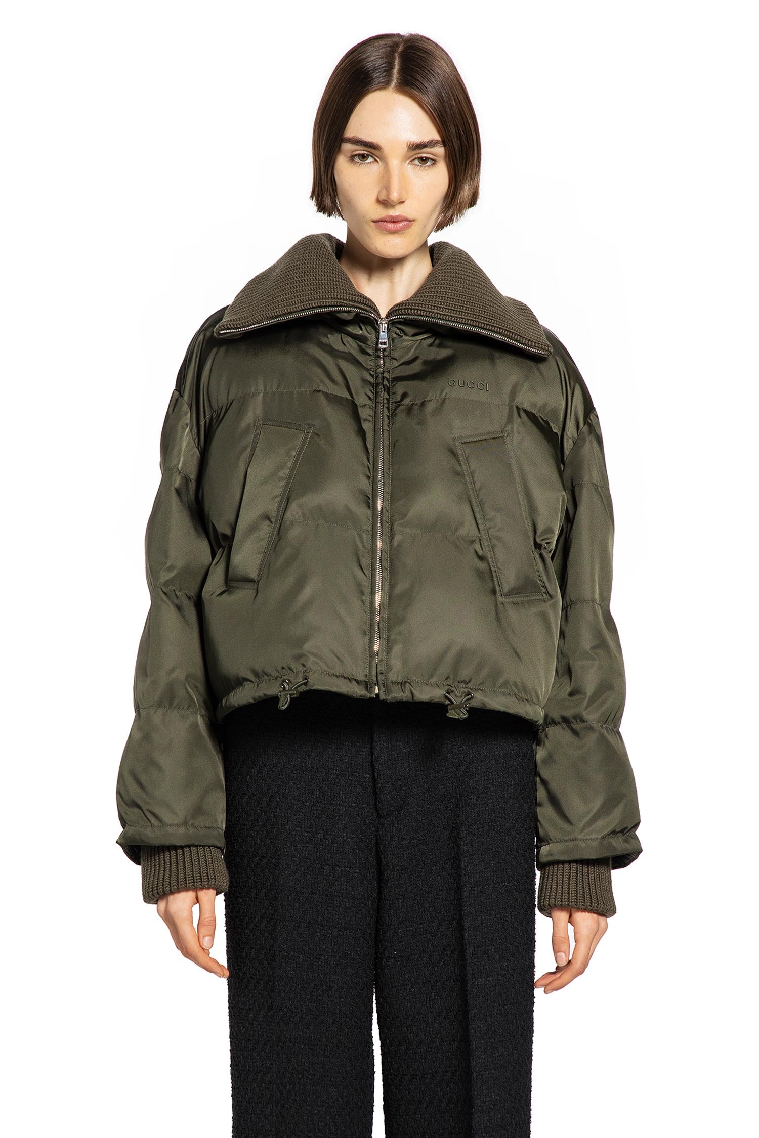 GUCCI WOMAN GREEN TROUSERS
