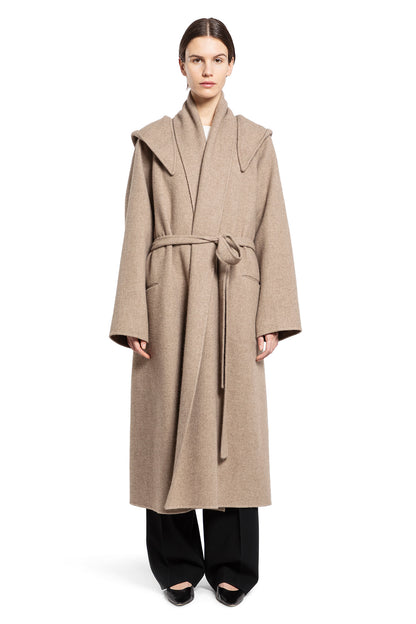 THE ROW WOMAN BEIGE COATS