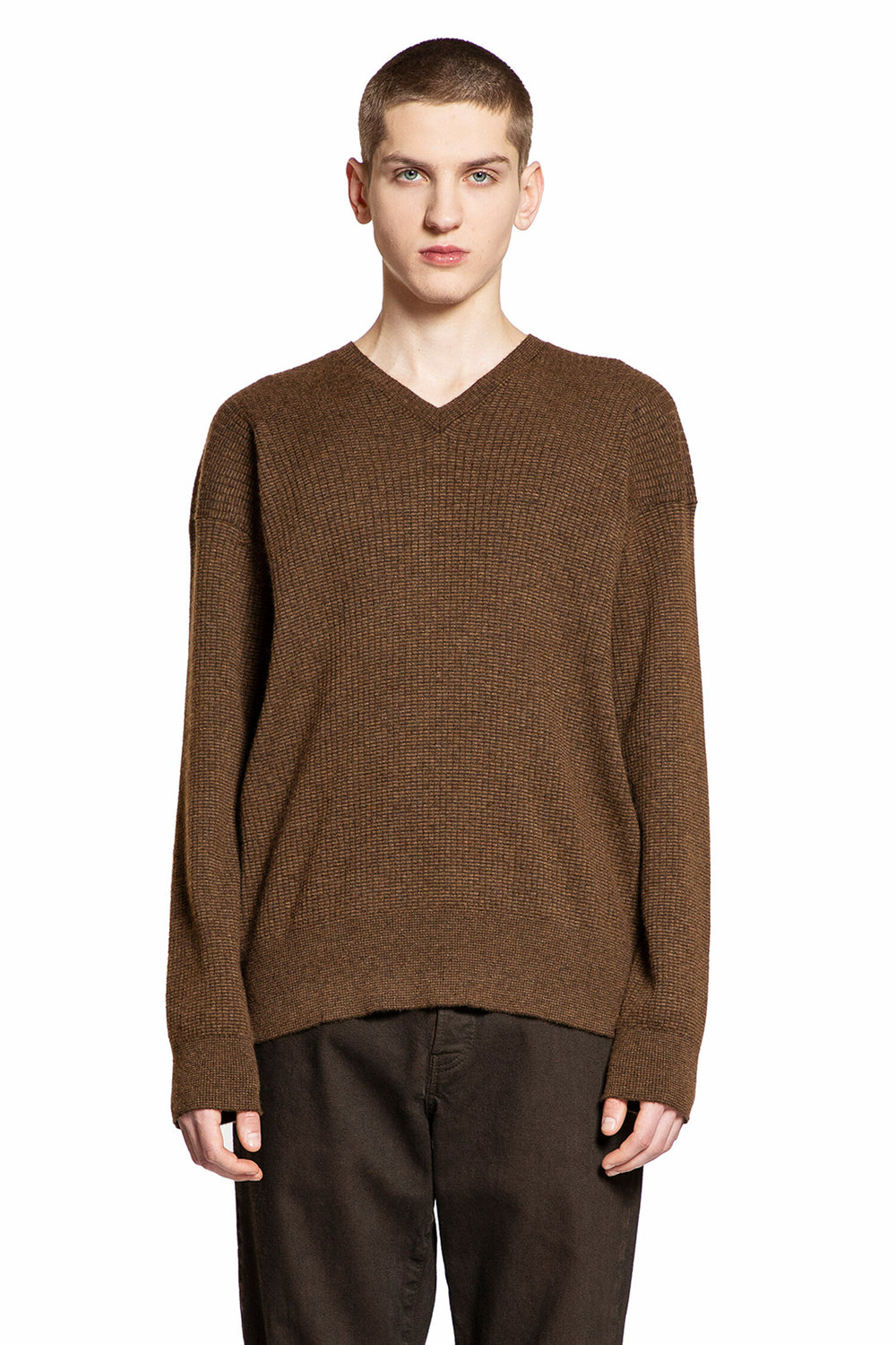 THE ROW MAN BROWN KNITWEAR