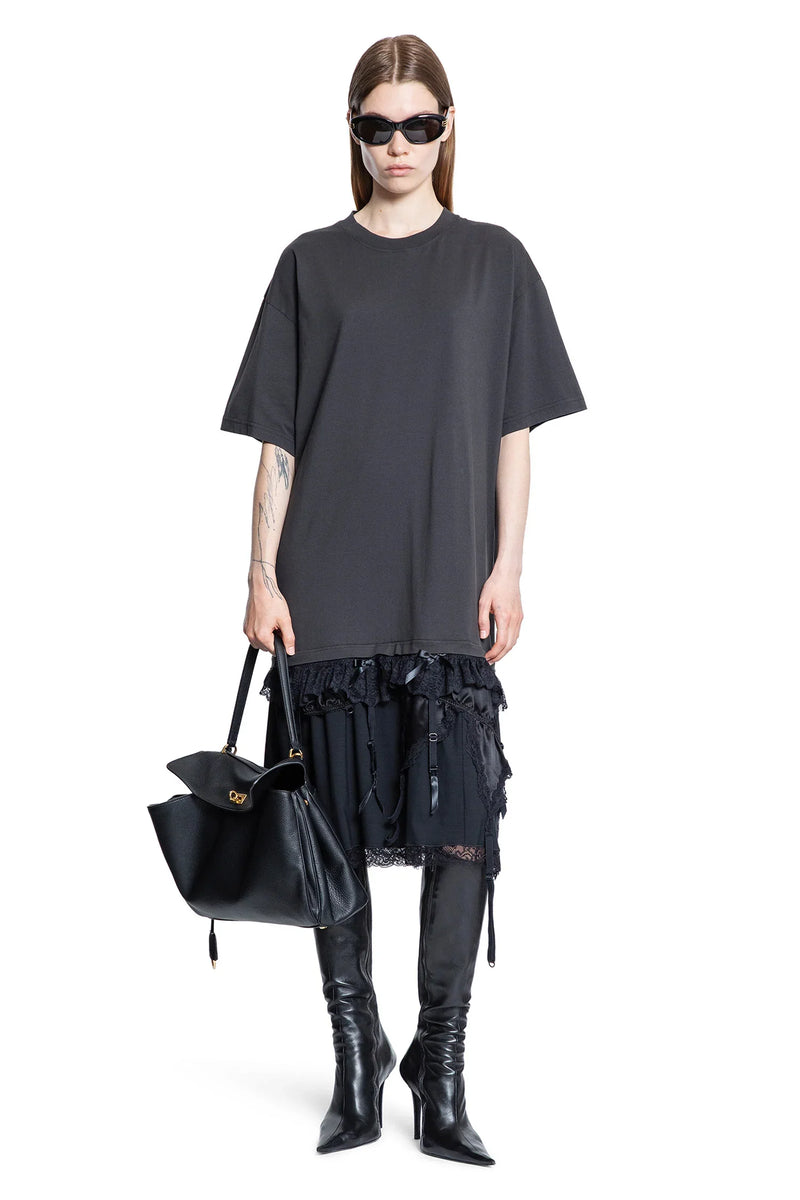 Lingerie T-Shirt Dress in silk Satin - Antonioli.eu