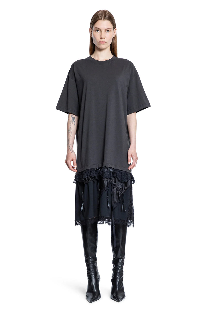 Lingerie T-Shirt Dress in silk Satin - Antonioli.eu