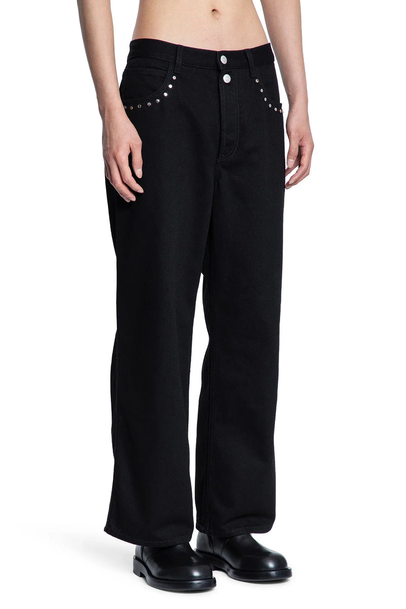 Cropped Stud 5 Pocket Jeans - Antonioli.eu