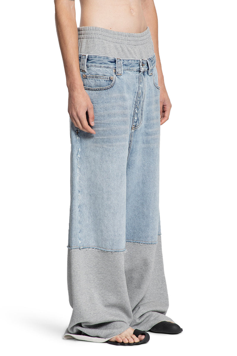 Patched Molleton Baggy Pants - Antonioli.eu