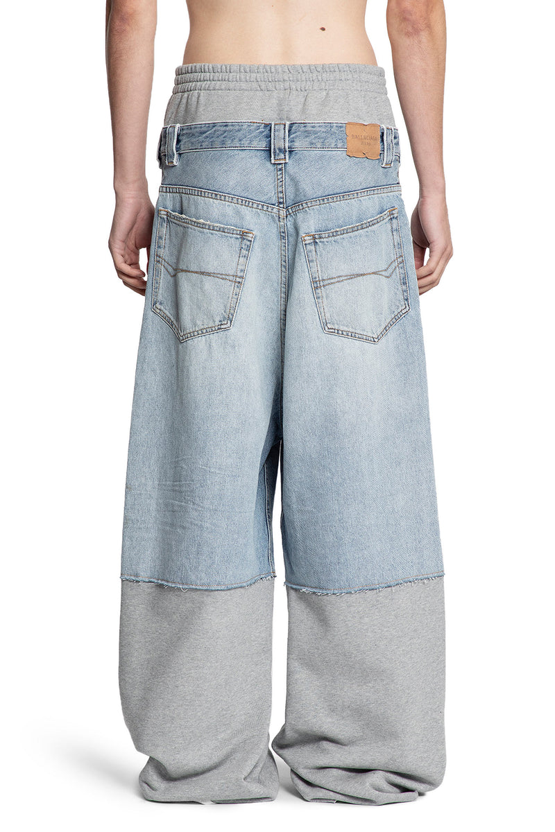 Patched Molleton Baggy Pants - Antonioli.eu