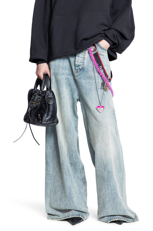 Charms Baggy Pants in Cotton Denim - Antonioli.eu