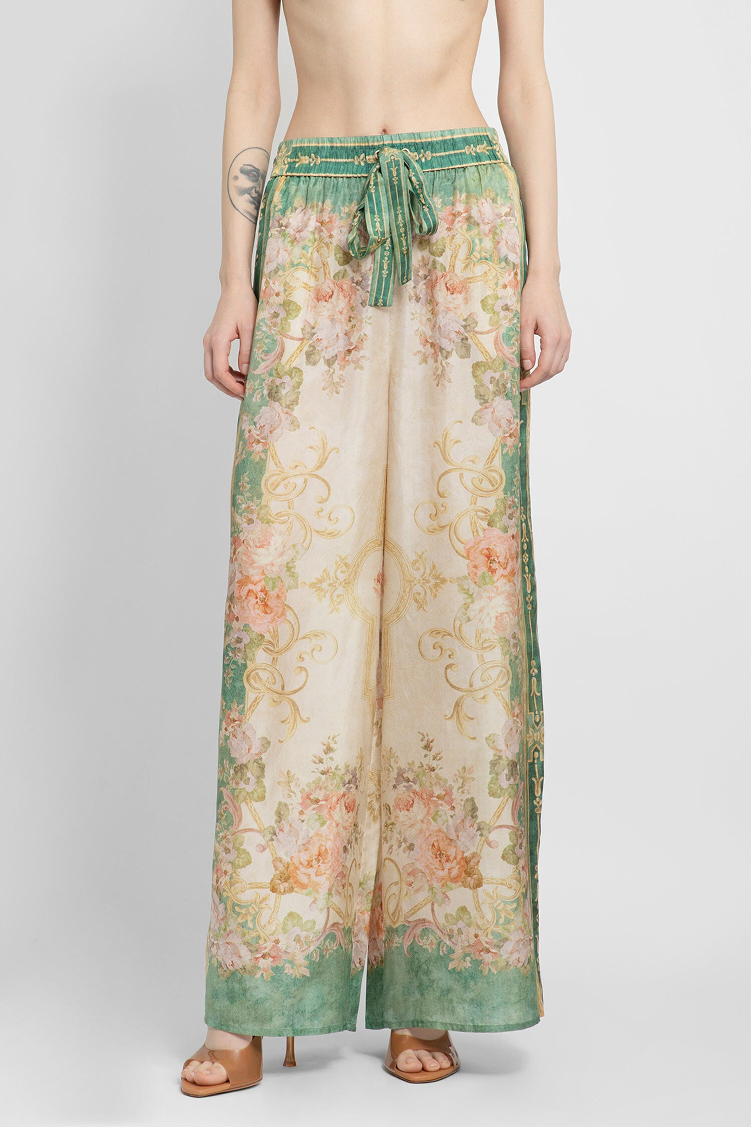 ZIMMERMANN WOMAN GREEN TROUSERS