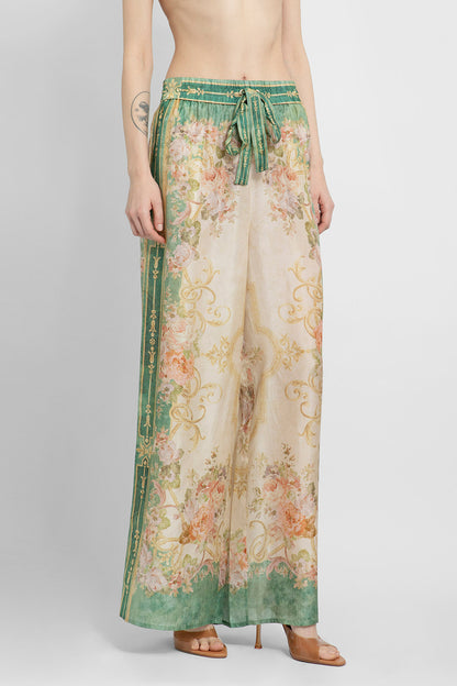 ZIMMERMANN WOMAN GREEN TROUSERS