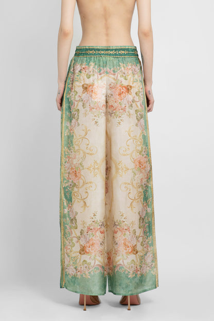 ZIMMERMANN WOMAN GREEN TROUSERS