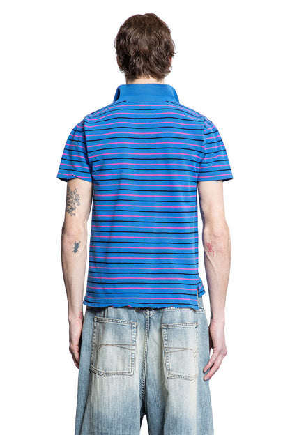 BALENCIAGA MAN BLUE T-SHIRTS & TANK TOPS