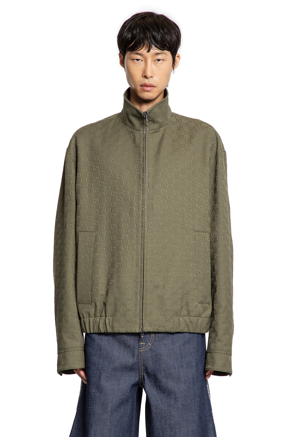 GG Canvas Bomber Jacket