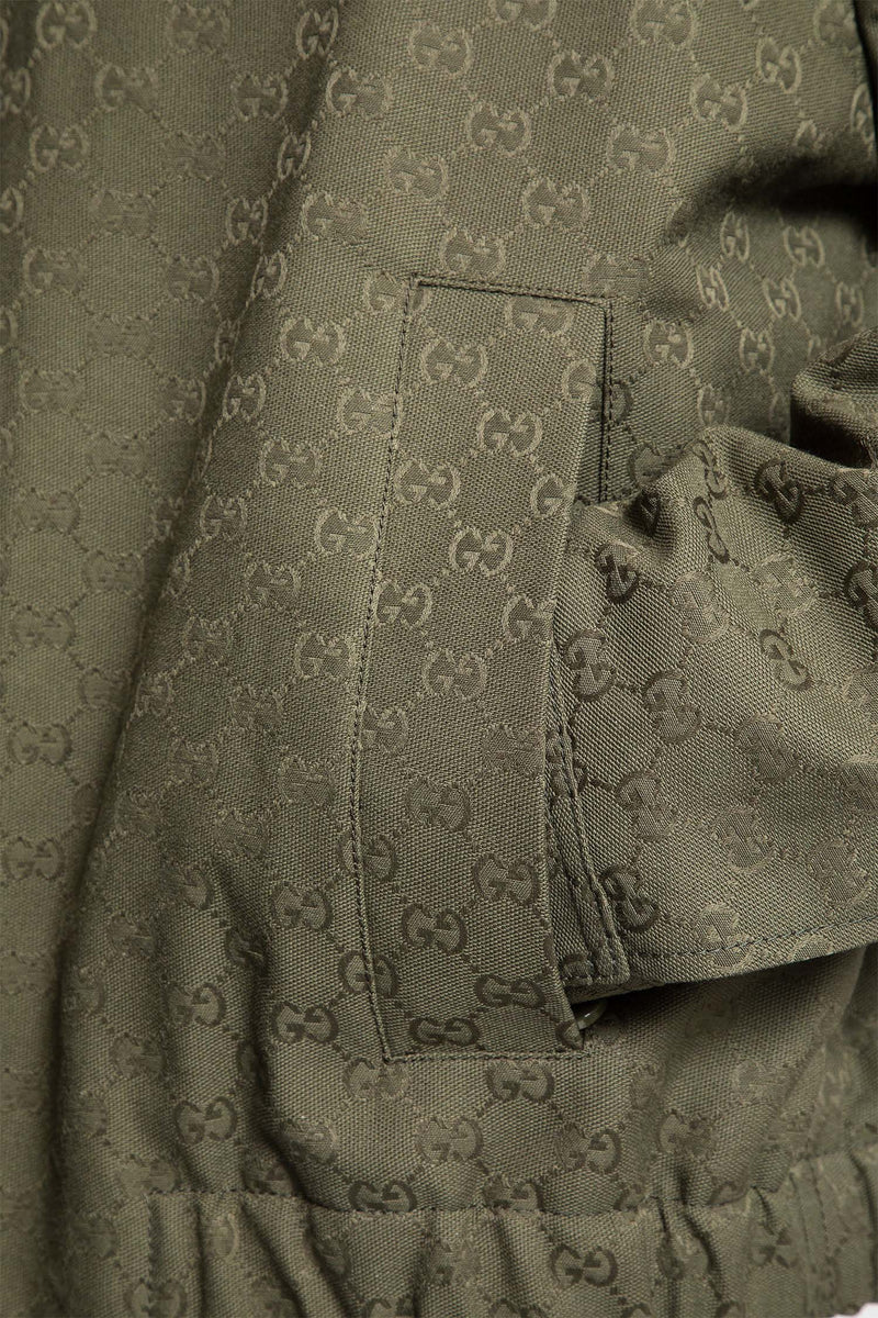 GG Canvas Bomber Jacket - Antonioli.eu