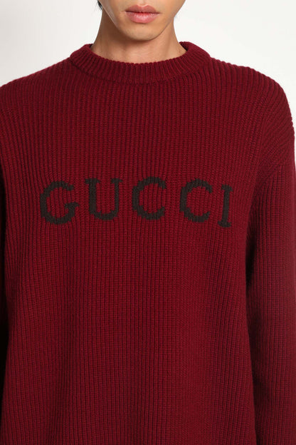 Wool Cashmere Logo Sweater